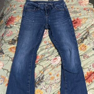 American Eagle Outfitters Dark Blue flair Jeans